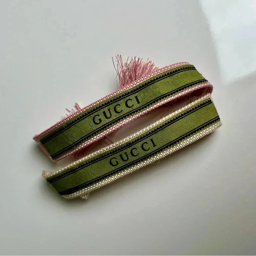 Gucci up cycled ribbonn bracelet repurposed - Picture 5 of 5